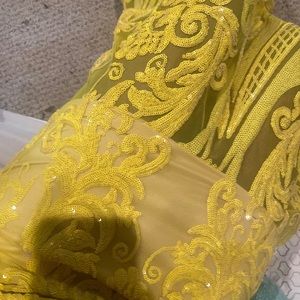 Brand New Yellow Prom dress! Size 2.